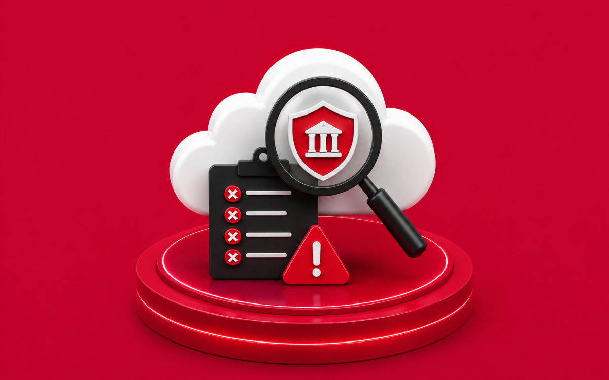 CSPM monitoring a cloud environment to identify security risks, misconfigurations, and compliance gaps.